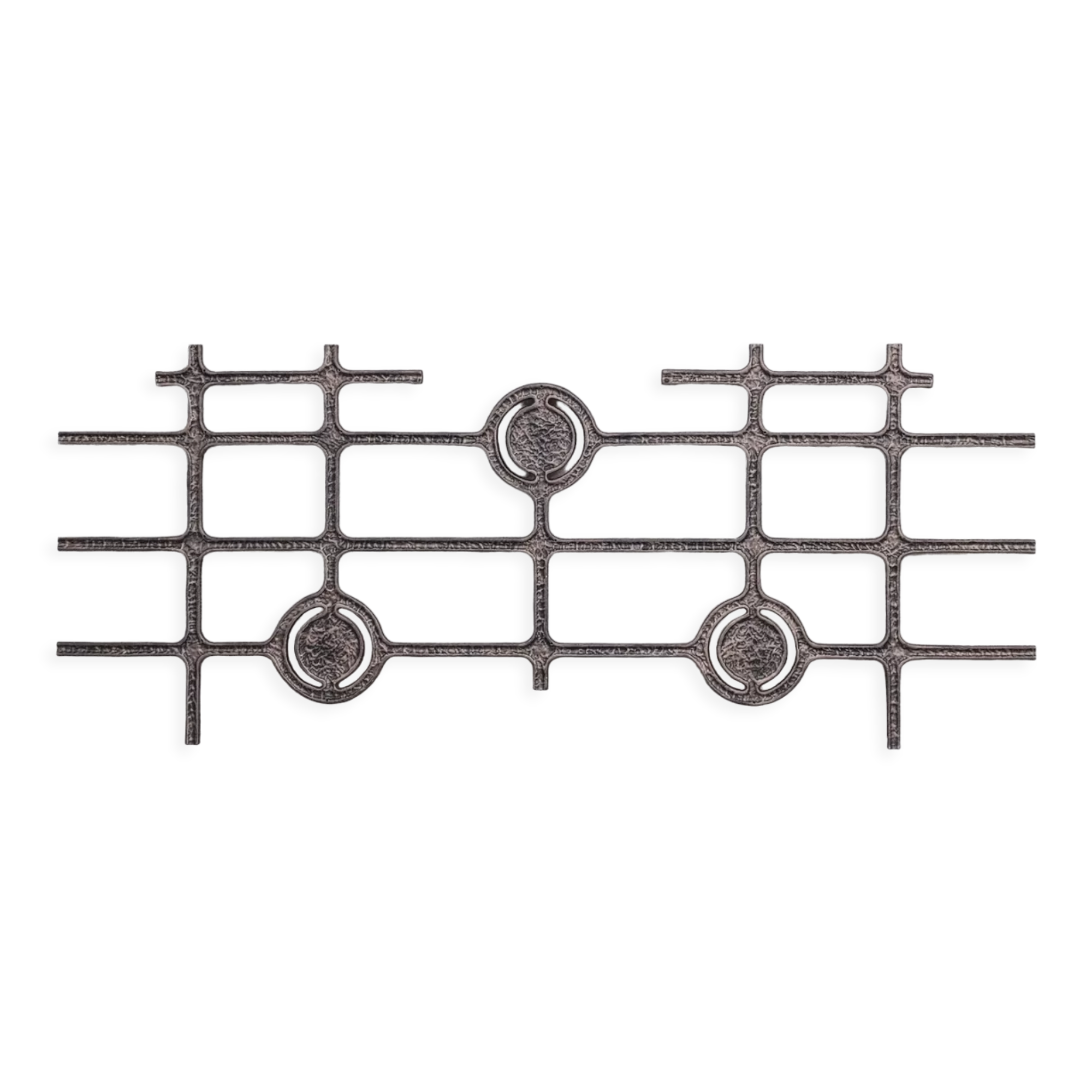 Brutalist metal mid-century wall hanging or decorative artwork (no.3)