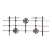 Brutalist metal mid-century wall hanging or decorative artwork (no.3)