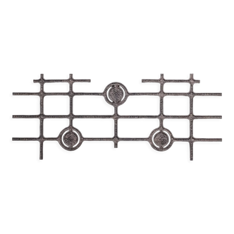 Brutalist metal mid-century wall hanging or decorative artwork (no.3)