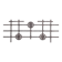 Brutalist metal mid-century wall hanging or decorative artwork (no.3)