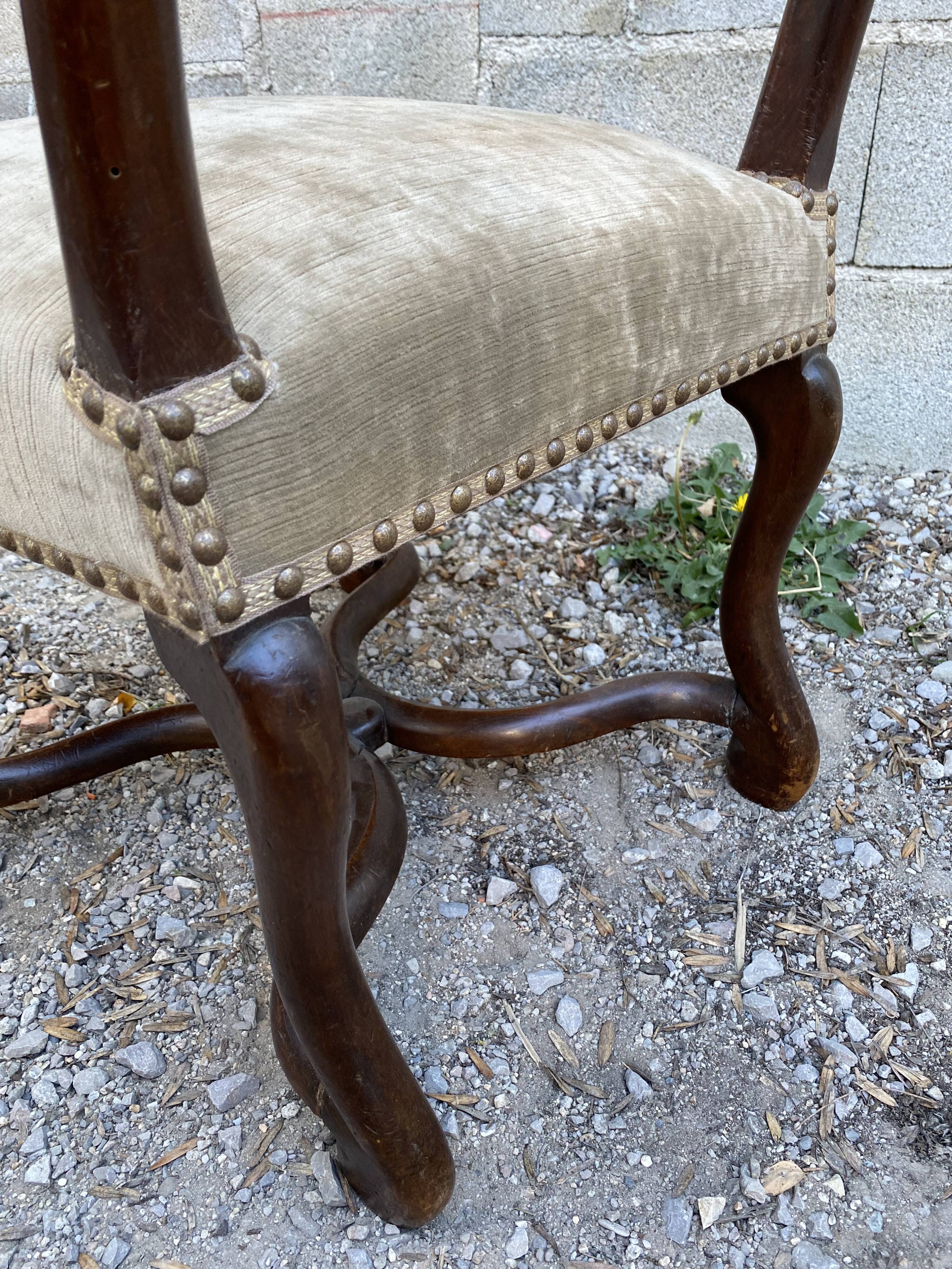 Louis XIII bedroom chair