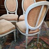 Louis XVI style medallion chairs