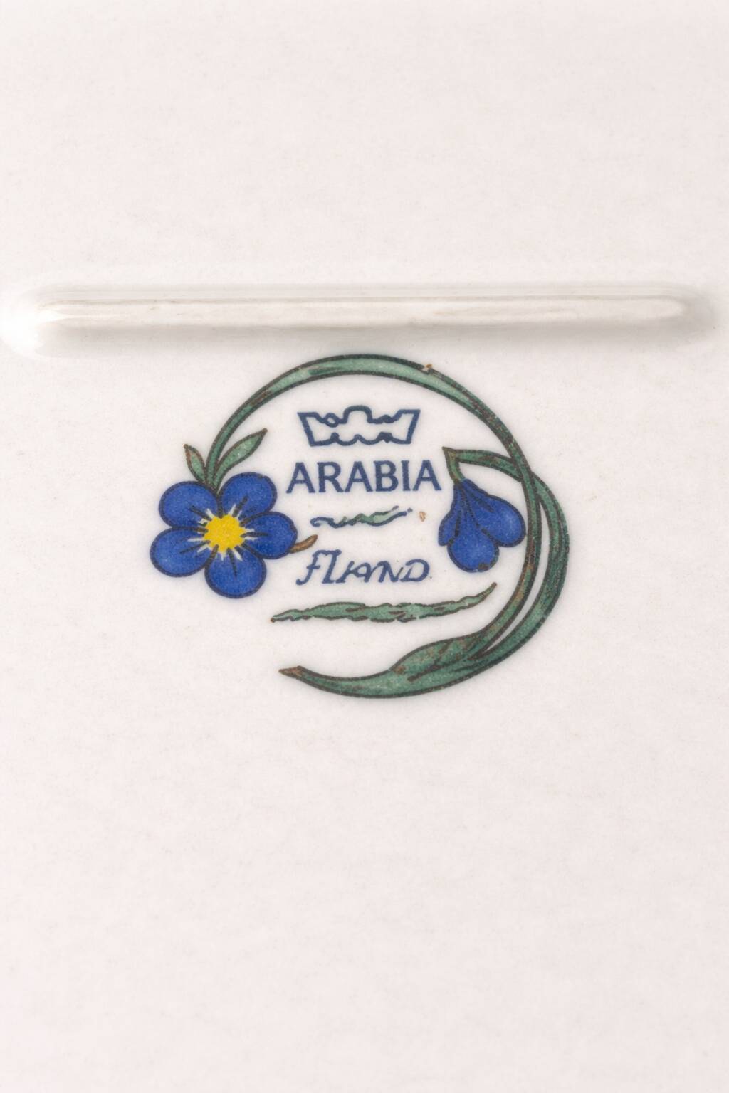 Large plate Arabia Finland "Flora" – Esteri Tomula – 1970s
