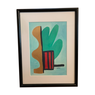 Framed painting