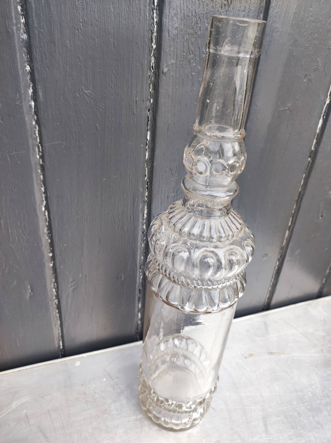 Old blown glass bottle, 19th