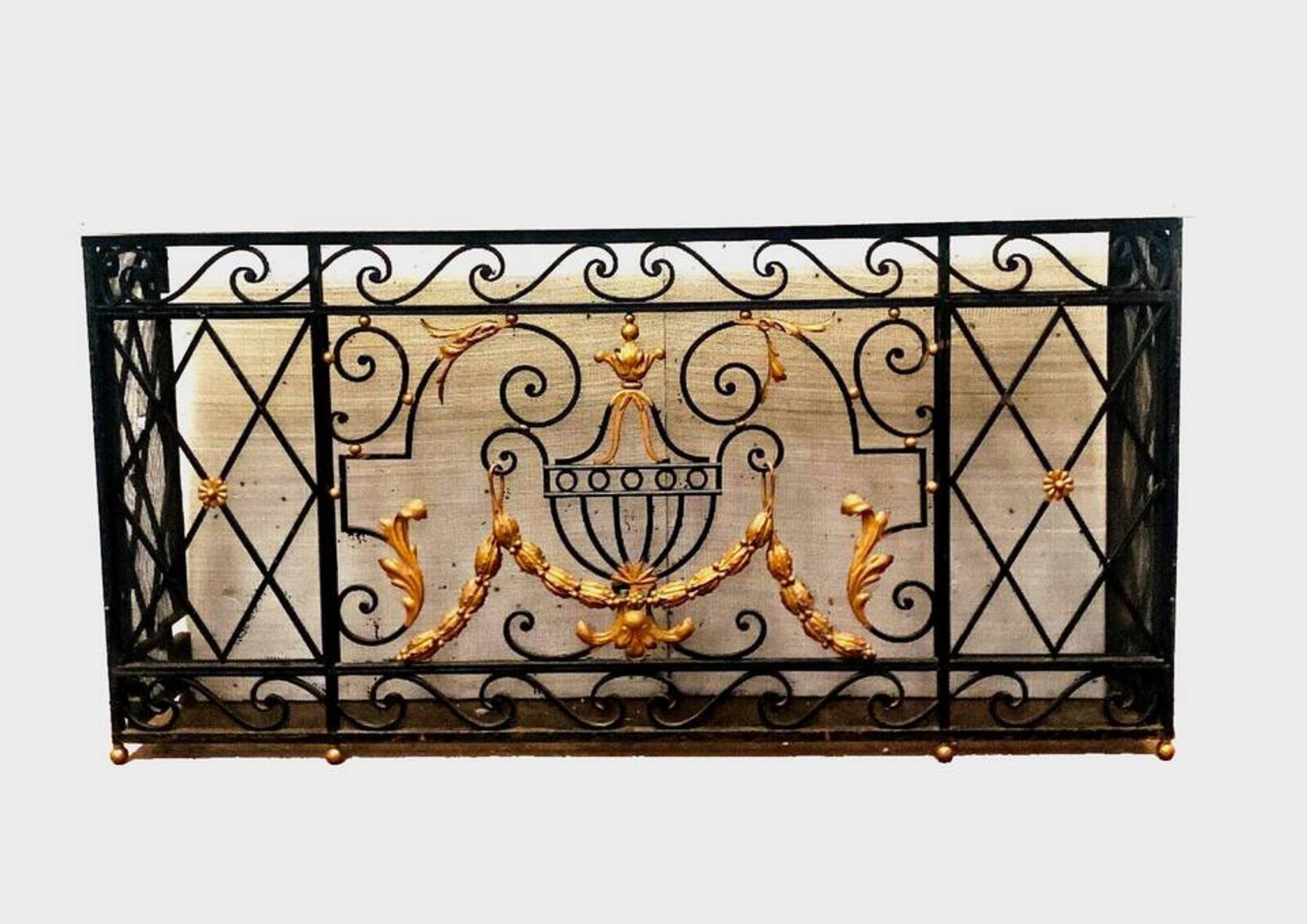 Paire de fenêtres a deux vantaux en vitrail Art Déco XX siècle