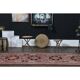 1970s Vintage Turkish Handmade Wool & Cotton Pink Runner Rug 101x318