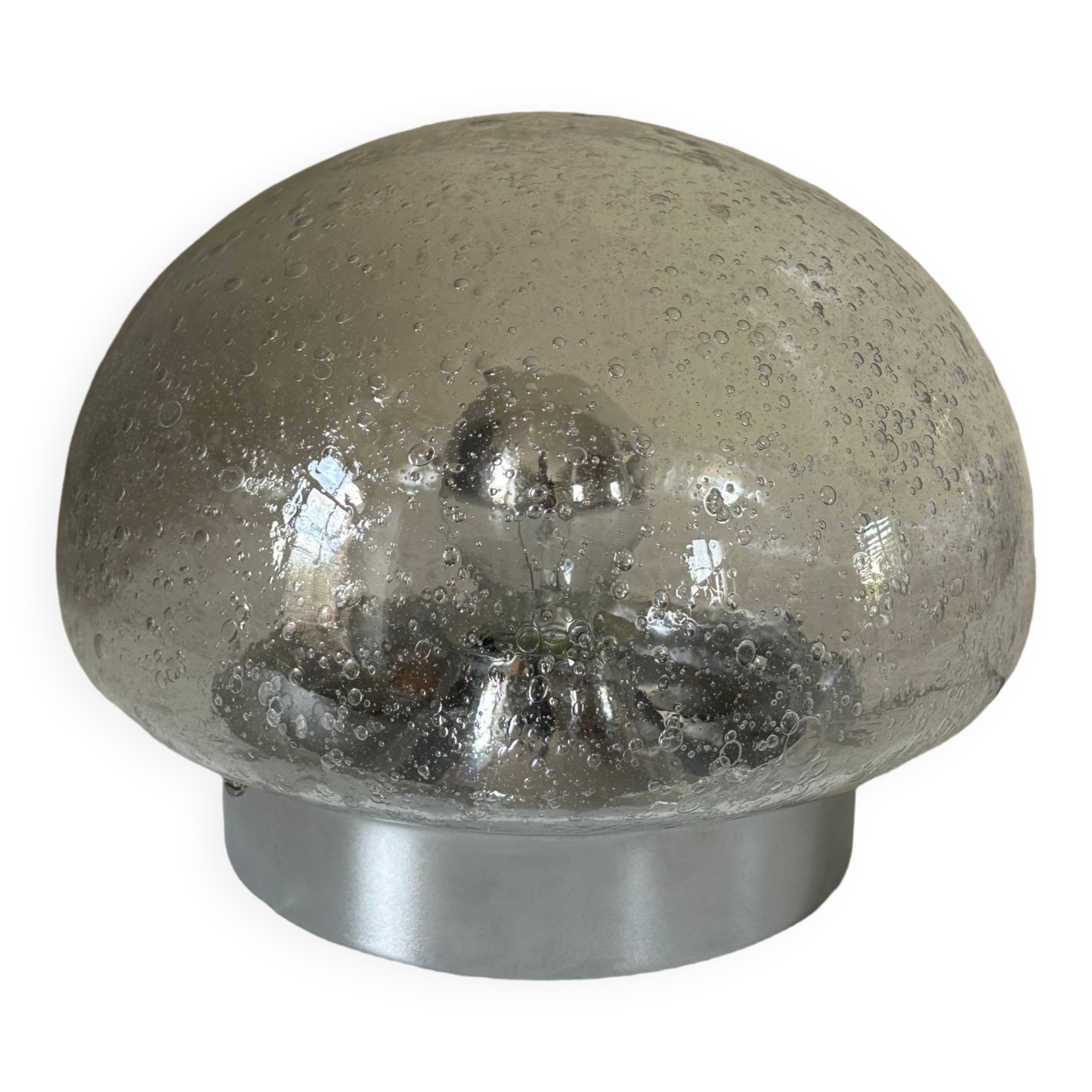 Bubble glass lamp vintage design 70 years