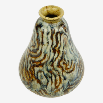 Glazed ceramic vase Primavera art deco