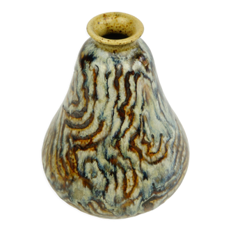Glazed ceramic vase Primavera art deco