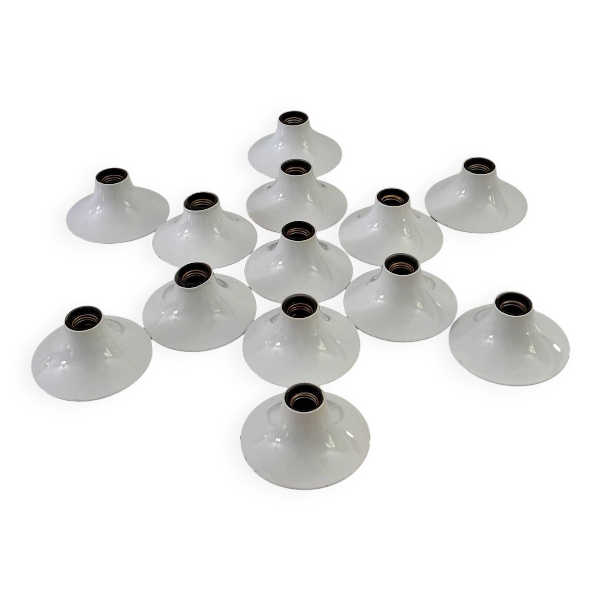 Composition of 13 Teti Wall Lights by Vico Magistretti for Artemide 1970 ABS Sp