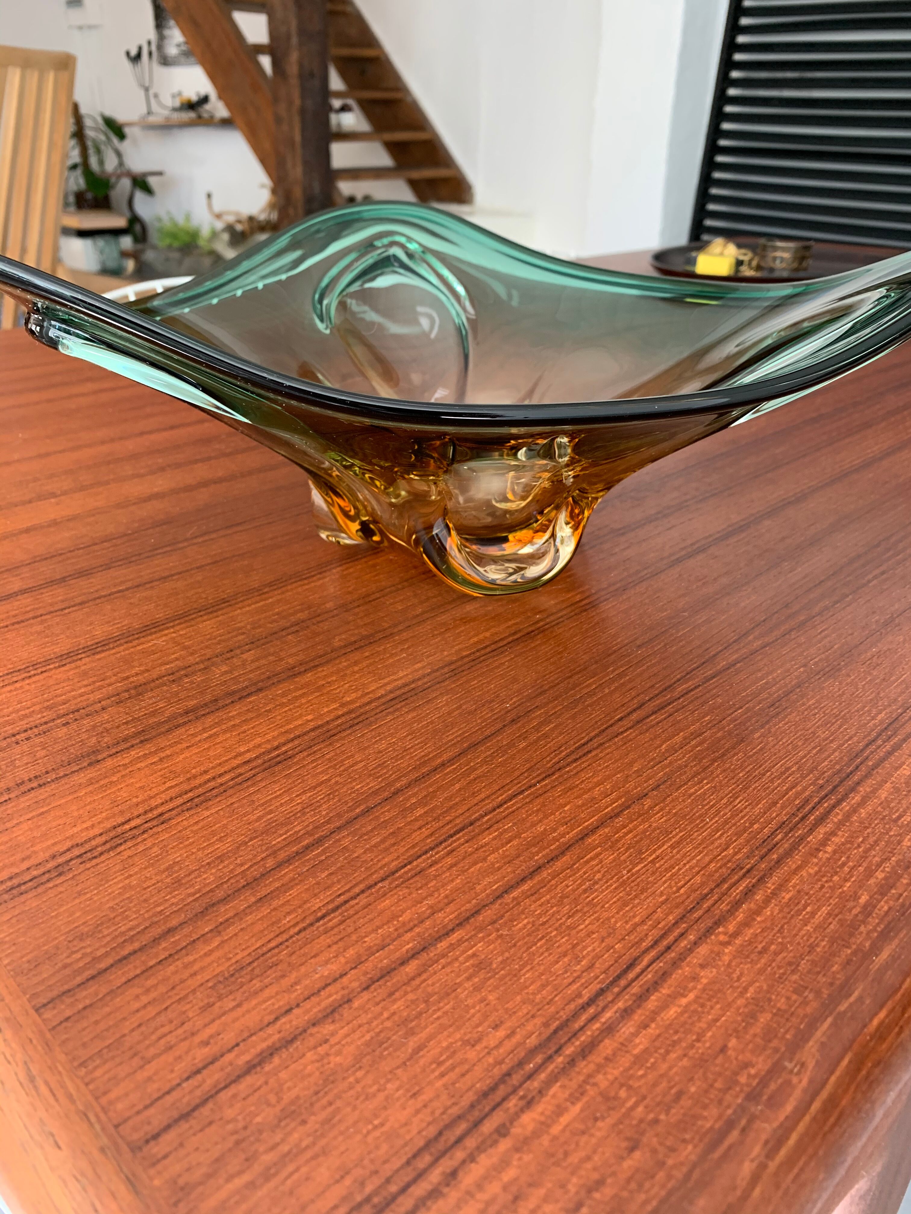 Vintage Murano glass cut