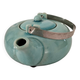 crackle effect ceramic teapot