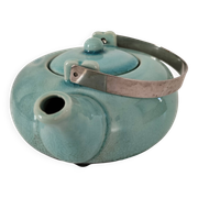 crackle effect ceramic teapot
