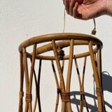 Bamboo and rattan pendant lamp 1960
