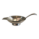 Silver-plated swan-shaped sauce boat
