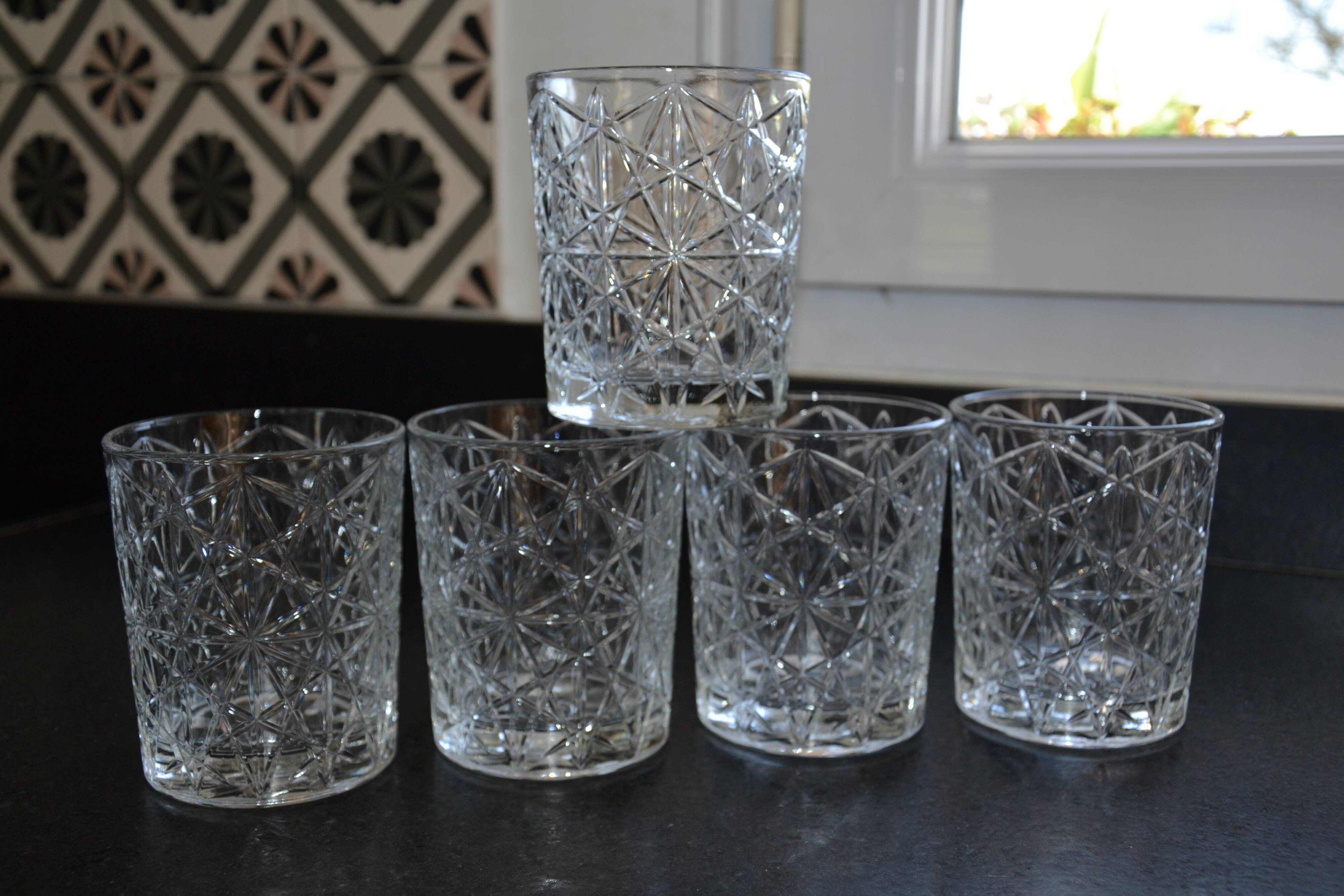 5 Rocco Bormioli whiskey glasses