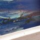 Large oil on canvas "Mediterranean Sea" signed Louis Audrey