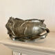 Art Nouveau jardinière in tin signed Frederic Debon Susse Frères.