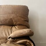 Marsala natural leather armchair by Michel Ducaroy for Ligne Roset, 1970