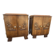 Pair of vintage Art Deco bedside tables from the 1950s