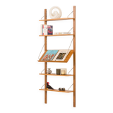 Scandinavian vintage shelving unit in oak, 1960s