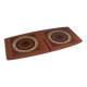 Wyncraft ceramic and teak trivet, England, 1970
