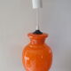 Vintage pendant lamp in orange opaline glass from the 70s