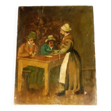 Old painting on wood