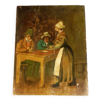 Old painting on wood