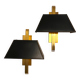Pair of gilded brass sconces, deknudt