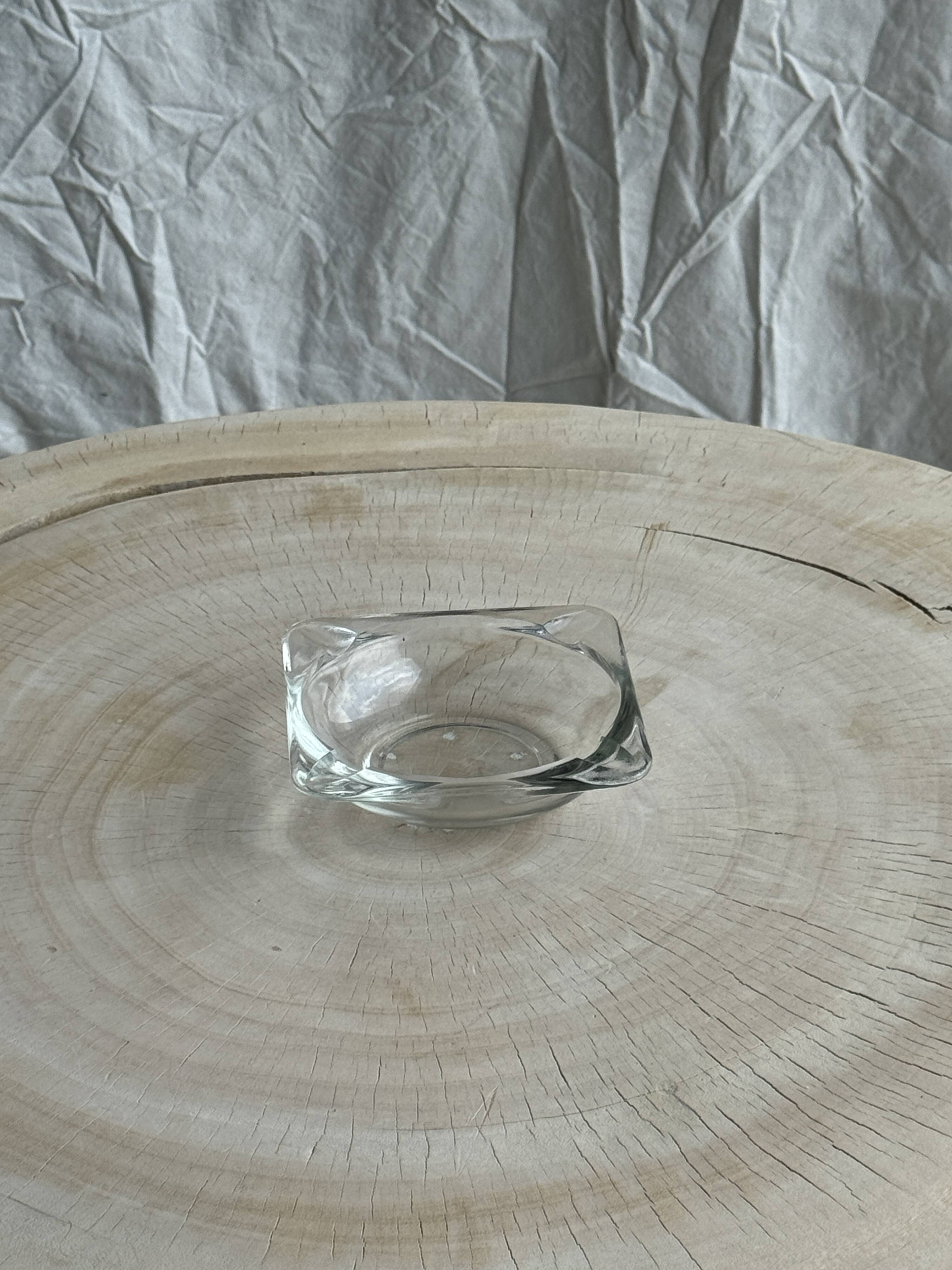Small square ashtray Duralex Saint Gobain France