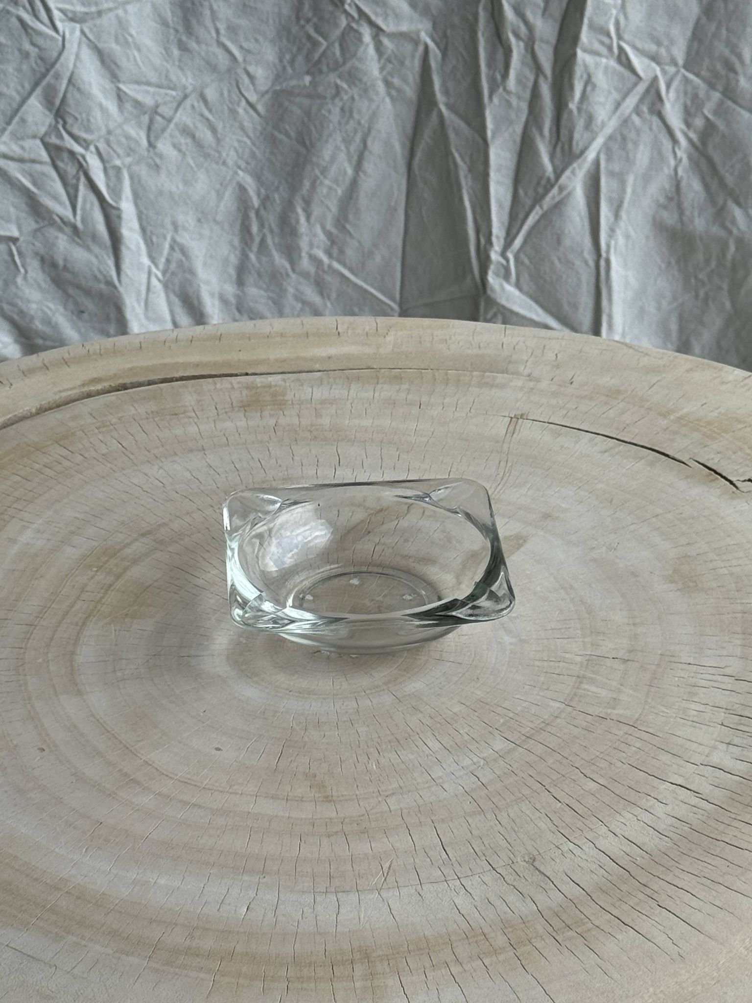 Small square ashtray Duralex Saint Gobain France