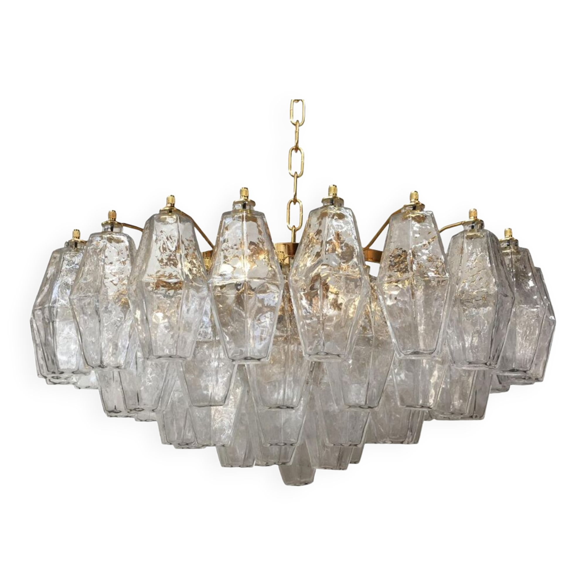 Impressive Murano Glass Sputnik Chandelier poliedro