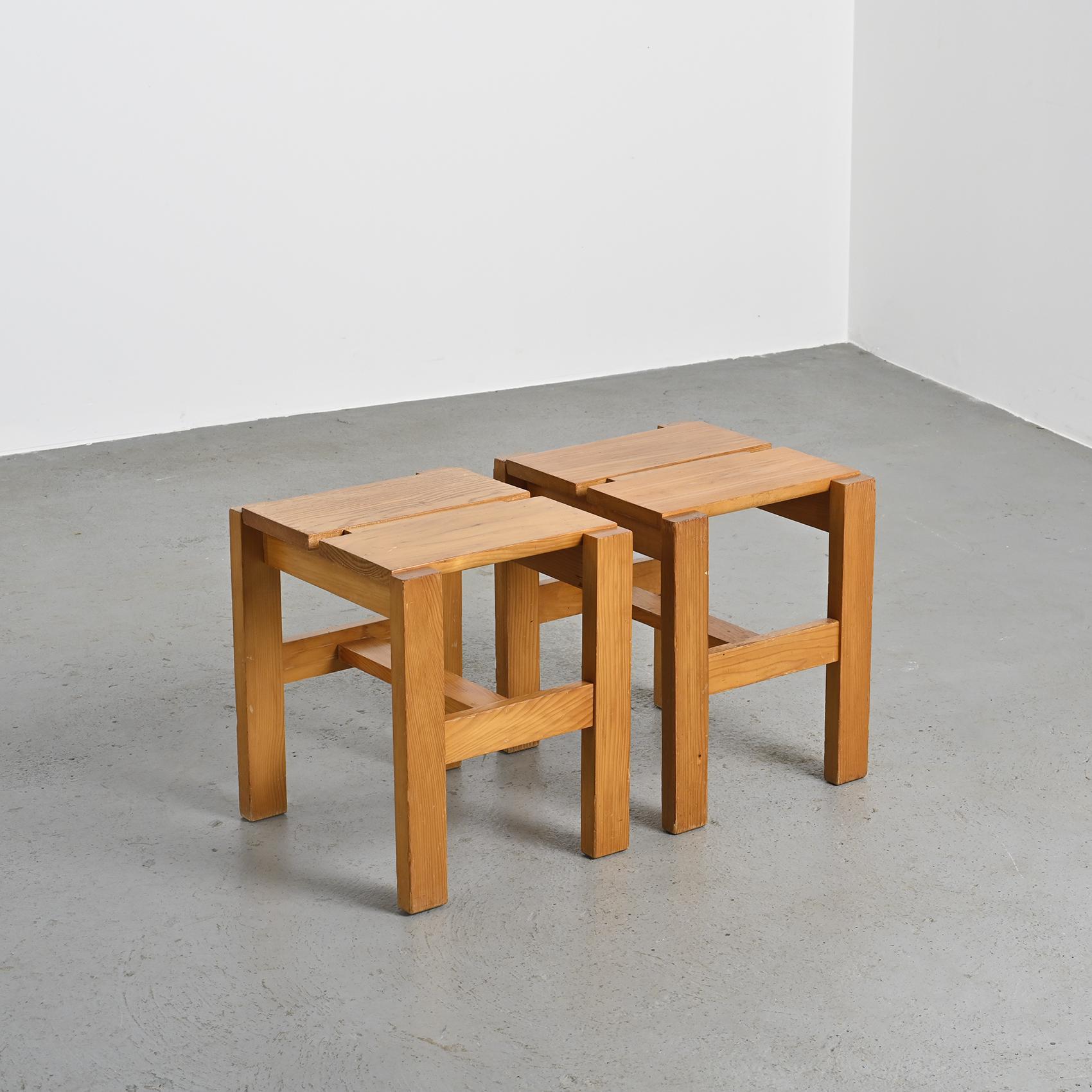 Pair of Maison Regain stools, circa 1960