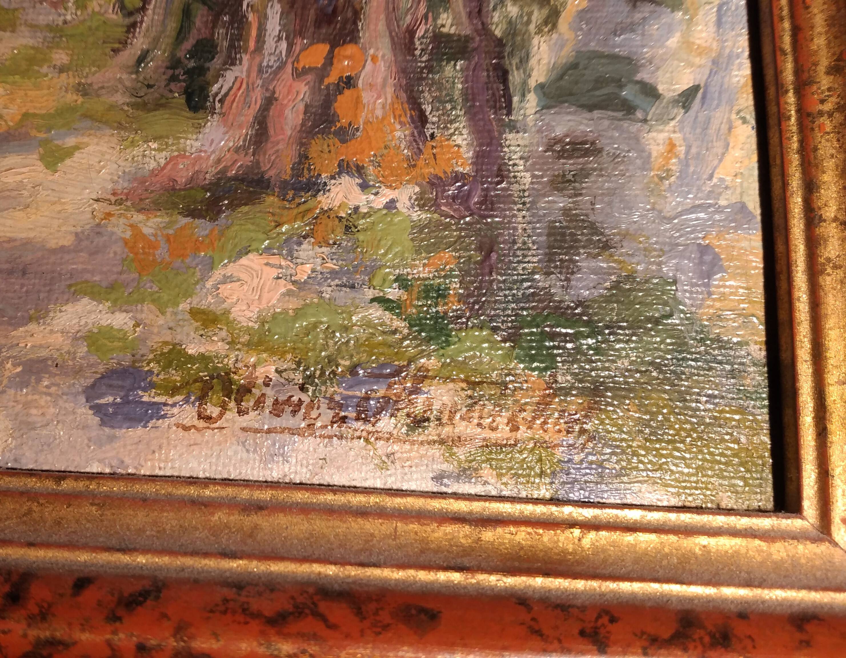 Oil on canvas by Olivier MARECHAL (French painter 1877-1954)