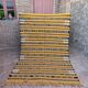 Yellow Handmade Berber Kilim Rug 226 X 150
