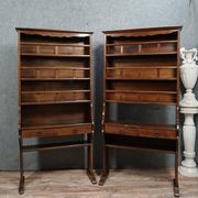 Rare pair of solid wood dressers - racks from the late 18th century