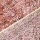 Dusty Rose Turkish Vintage Oversize Handmade Wool Carpet Rug, 198x297 Cm