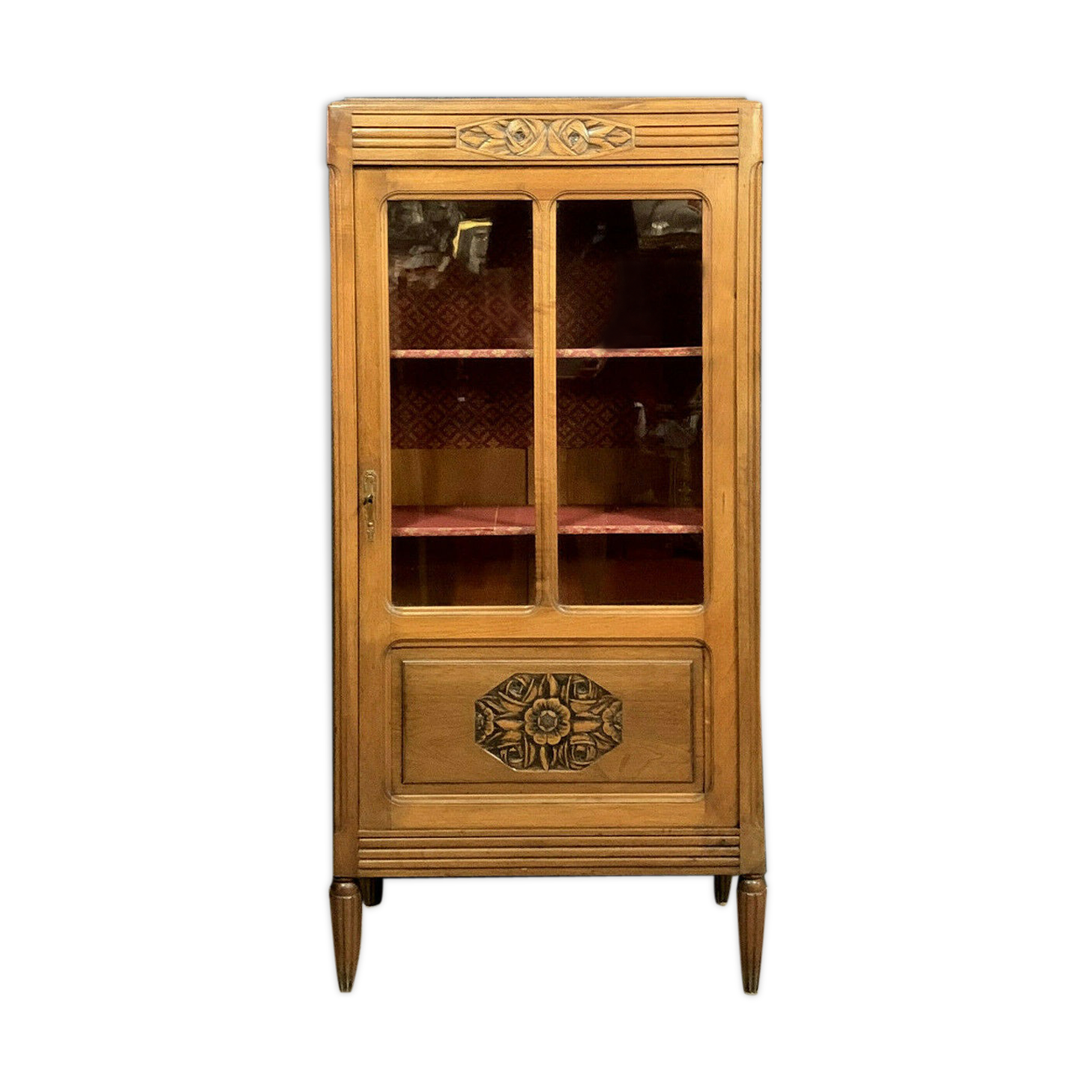 Art Deco period ceremonial library in walnut