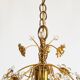 Gilt and crystal glass Chandelier by Palwa, Germany 1970's