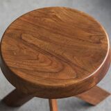 Elm wood stool 'S31' by Pierre Chapo, France, 1974