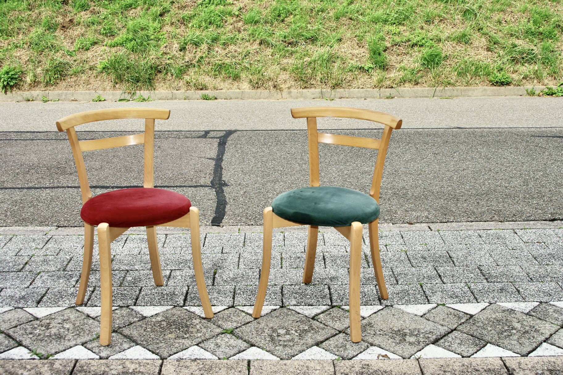 Pair of chairs by jl moller danmark 1960