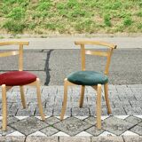 Pair of chairs by jl moller danmark 1960
