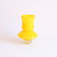 Space age yellow vase by Bo Borgstrom for Aseda Sweden 1960s