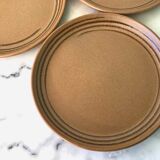 Set of 6 flat sandstone plates