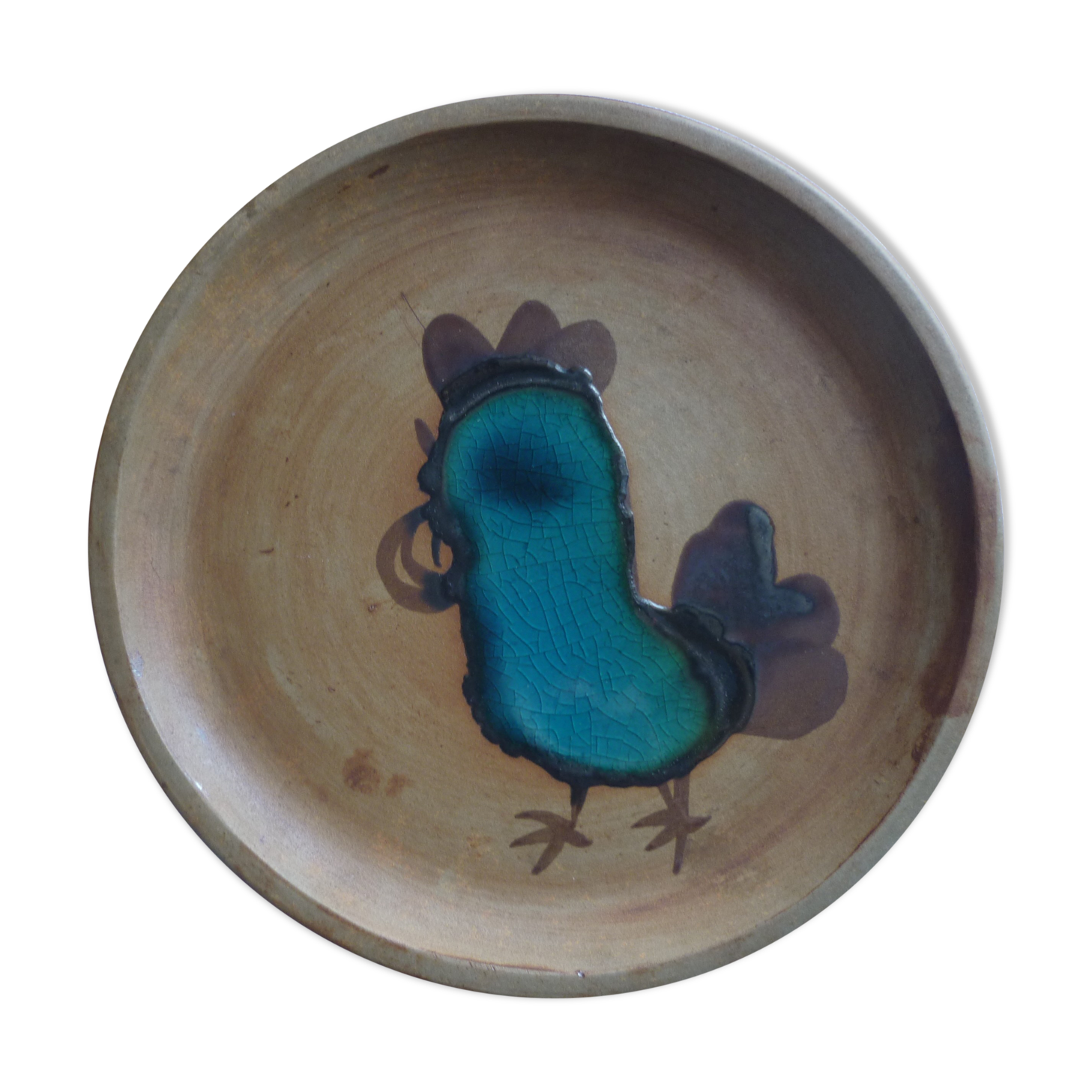 Vallauris pottery plate La Colombe