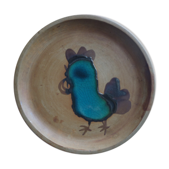 Vallauris pottery plate La Colombe