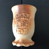 3 Siegburg pottery glasses (Germany)