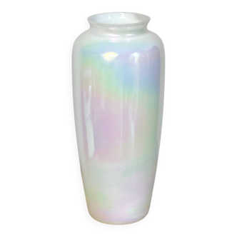 Iridescent glass vase